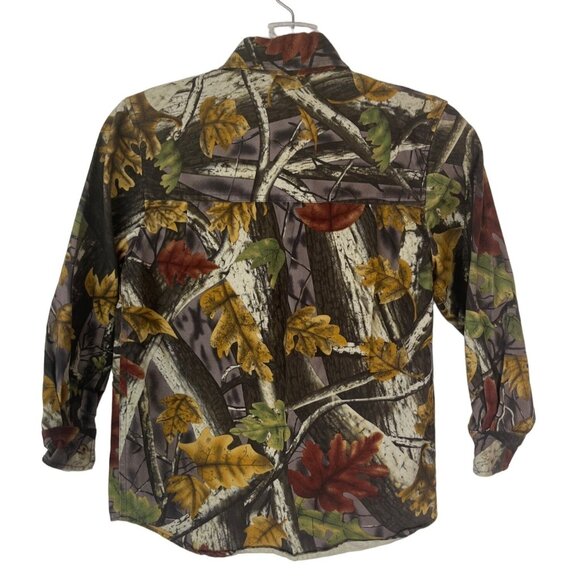Master Sportsman Button Front Camo Hunting Shirt Boys Small My First Rifle - Picture 2 of 9